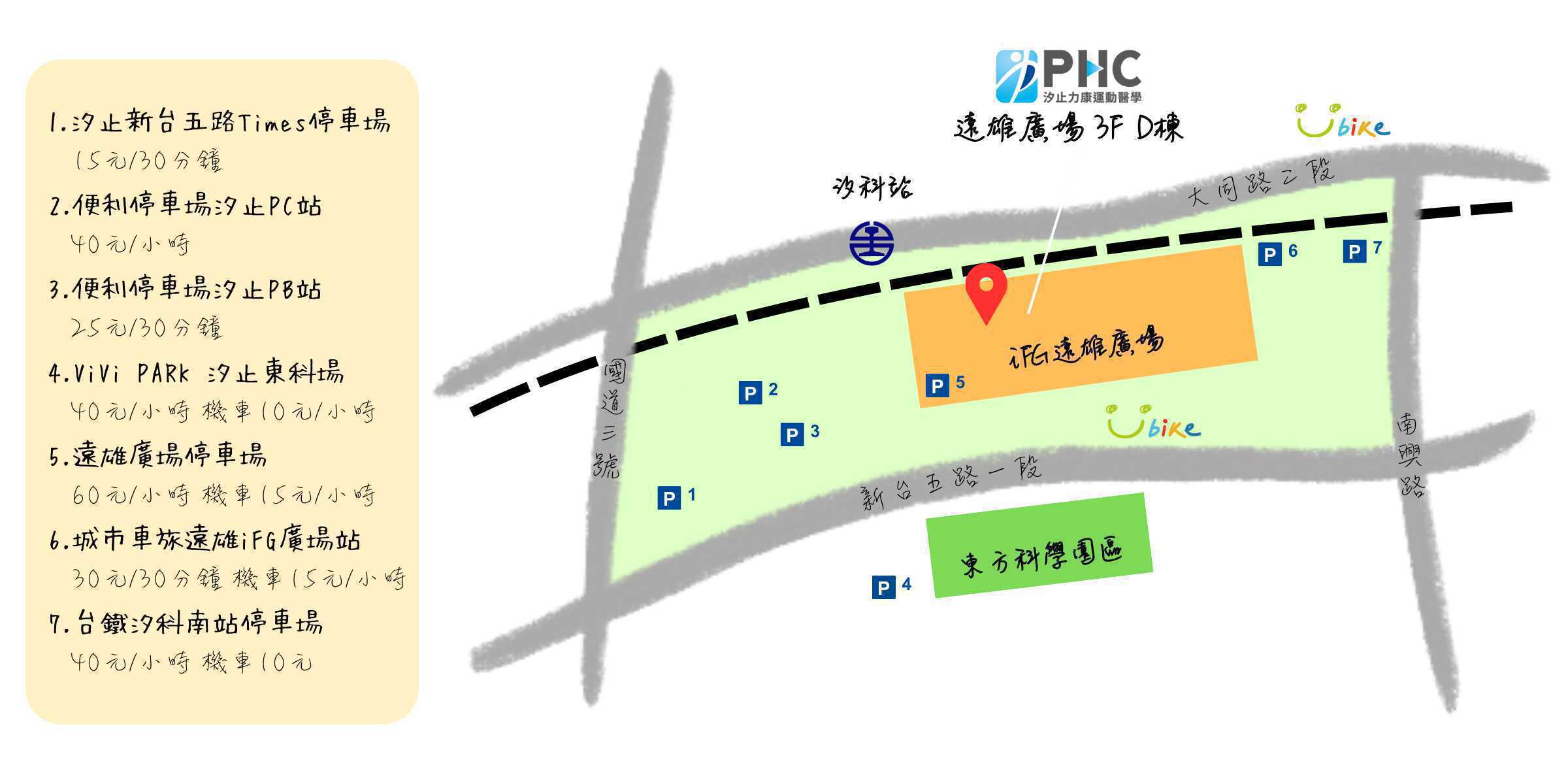 汐止力康復健科診所 地圖